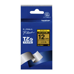 ブラザー 【ブラザー純正】ピータッチ ラミネートテープ TZe-PR831 幅12mm (黒文字/プレミアムゴールド) TZe TAPE プレミアムゴールド TZe-PR831 ［黒文字 /12mm幅］ TZEPR831 1個（ご注文単位1個）【直送品】