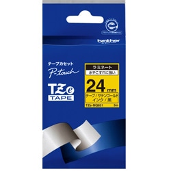 ブラザー 【ブラザー純正】ピータッチ ラミネートテープ TZe-MQ851 幅24mm (黒文字/サテンゴールド/つや消し) TZe TAPE サテンゴールド(つや消し) TZe-MQ851 ［黒文字 /24mm幅］ TZEMQ851 1個（ご注文単位1個）【直送品】