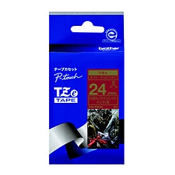 ブラザー 【ブラザー純正】ピータッチ リボンテープ TZe-RW54 幅24mm (金文字/ワインレッド) TZe TAPE ワインレッド TZe-RW54 ［金文字 /24mm幅］ TZERW54 1個（ご注文単位1個）【直送品】