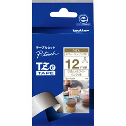 ブラザー 【ブラザー純正】ピータッチ リボンテープ TZe-R234 幅12mm (金文字/ホワイト) TZe TAPE ホワイト TZe-R234 ［金文字 /12mm幅］ TZER234 1個（ご注文単位1個）【直送品】