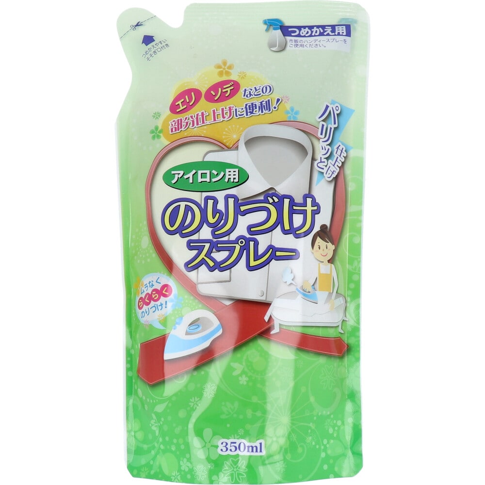 マルフクケミファ　ラクラクのりづけスプレー アイロン用スプレーのり 詰替用 350mL　1個（ご注文単位1個）【直送品】