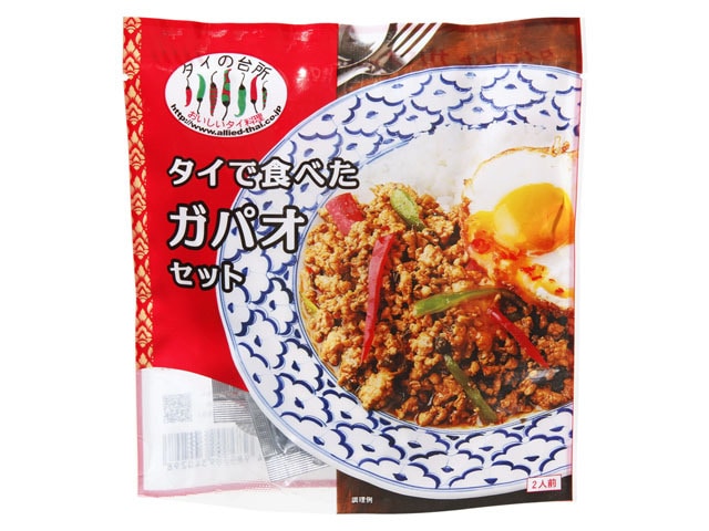 タイの台所タイで食べたガパオセット90g※軽（ご注文単位6個）【直送品】