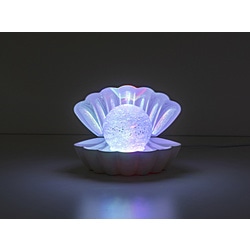 イシグロ　ISHIGURO シェルランプ グリッター/パールホワイト AC電源アダプター附属  18180 ［LED］ 18180 1個（ご注文単位1個）【直送品】