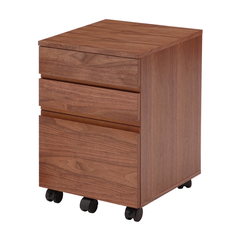 市場 チェスト　Walnut　Desk　Chest W400　ブラウン K-2315BR 1台（ご注文単位1台）【直送品】