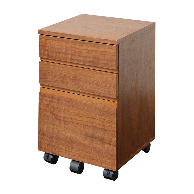 市場 チェスト　Walnut　Desk　Chest W340　ブラウン K-2547BR 1台（ご注文単位1台）【直送品】