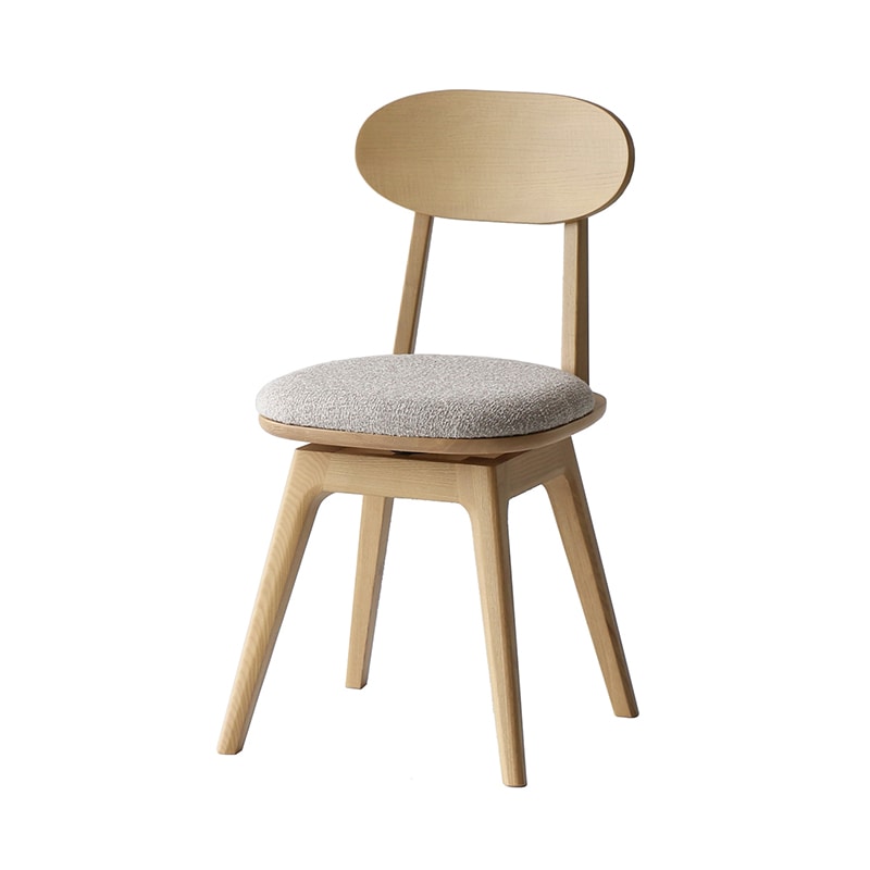 市場 マルシェフ　Spin　Dining　Chair ナチュラル MAC-3702NA 1台（ご注文単位1台）【直送品】