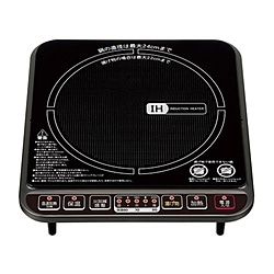 ヤマゼン　YAMAZEN 卓上型IH調理器  ブラック BEA-140B ［1口 /100V］ 1個（ご注文単位1個）【直送品】