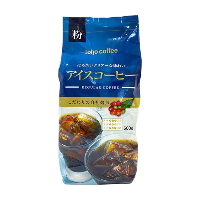 トーホー toho　coffee　アイスコーヒー　粉 500g 常温 1袋※軽（ご注文単位1袋）※注文上限数12まで【直送品】