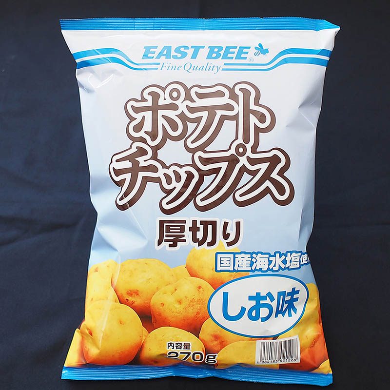 トーホー EAST　BEE　ポテトチップス厚切り　しお味 270g 常温 1袋※軽（ご注文単位1袋）※注文上限数12まで【直送品】