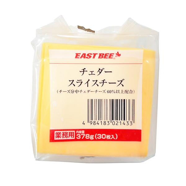 トーホー EAST　BEE　チェダースライスチーズ 378g（30枚） 冷蔵 1パック※軽（ご注文単位1パック）※注文上限数12まで【直送品】