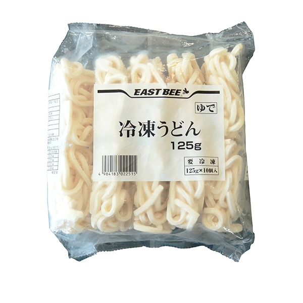 トーホー EAST　BEE　冷凍うどん　割子タイプ 125g×10玉 冷凍 1パック※軽（ご注文単位1パック）※注文上限数12まで【直送品】