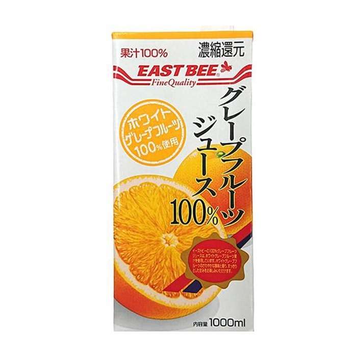 トーホー EAST　BEE　グレープフルーツジュース100％ 1L 常温 1本※軽（ご注文単位1本）※注文上限数12まで【直送品】