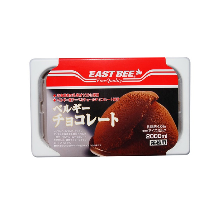 トーホー EAST　BEE　ベルギーチョコレートアイス 2L 冷凍 1パック※軽（ご注文単位1パック）※注文上限数12まで【直送品】