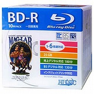 HIDISC 録画用BD-R HIDISC ホワイト HDBD-R6X10SC ［10枚 /25GB /インクジェットプリンター対応］ HDBDR6X10SC 1個（ご注文単位1個）【直送品】