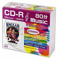 HIDISC 音楽用CD-R HIDISC ホワイト HDCR80GMP10SC ［10枚 /700MB /インクジェットプリンター対応］ HDCR80GMP10SC 1個（ご注文単位1個）【直送品】