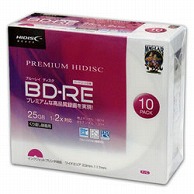 HIDISC 録画用BD-RE HDVBE25NP10SC ホワイト ［10枚 /25GB /インクジェットプリンター対応］ HDVBE25NP10SC 1個（ご注文単位1個）【直送品】