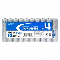 HIDISC 単4電池 HDLR03/1.5V10P  ［10本 /アルカリ］ HDLR03_1.5V10P 1個（ご注文単位1個）【直送品】