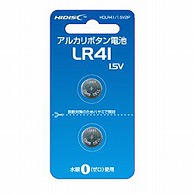 HIDISC ハイディスク　アルカリボタン電池　LR41　1.5V　2個パック   HDLR41/1.5V2P HDLR411.5V2P 1個（ご注文単位1個）【直送品】