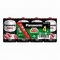 パナソニック マンガン乾電池ネオ黒単1形4個パック   R20PNB/4VSW ［4本 /マンガン］ R20PNB4VSW 1個（ご注文単位1個）【直送品】