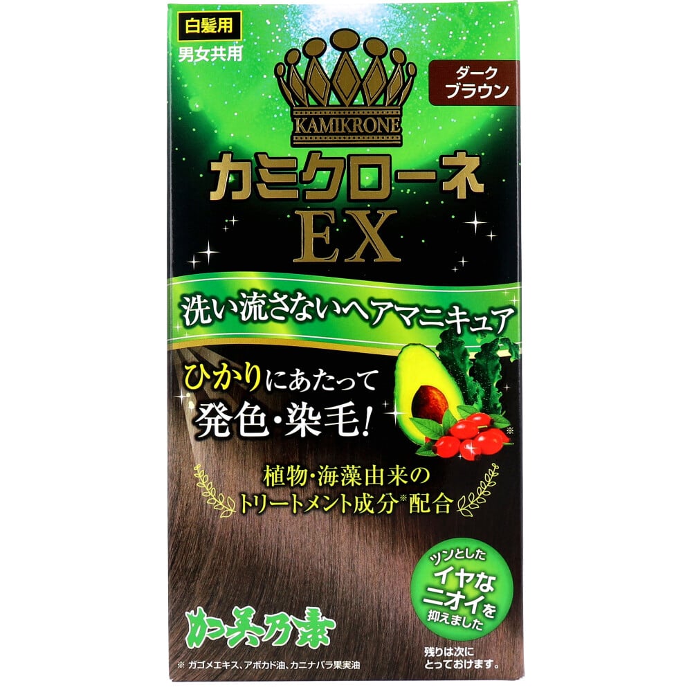 加美乃素本舗　カミクローネEX ダークブラウン 80mL　1個（ご注文単位1個）【直送品】