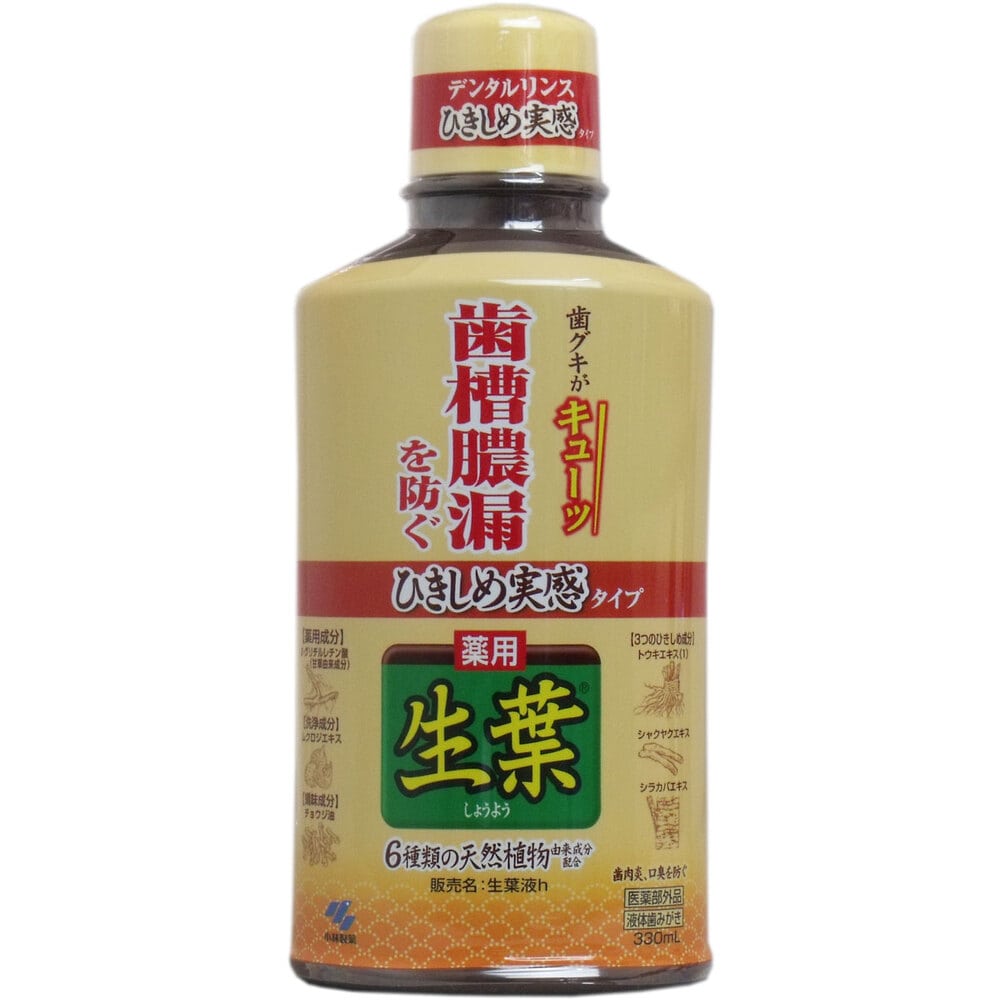 小林製薬　薬用 生葉液 ひきしめ実感タイプ 330mL　1個（ご注文単位1個）【直送品】