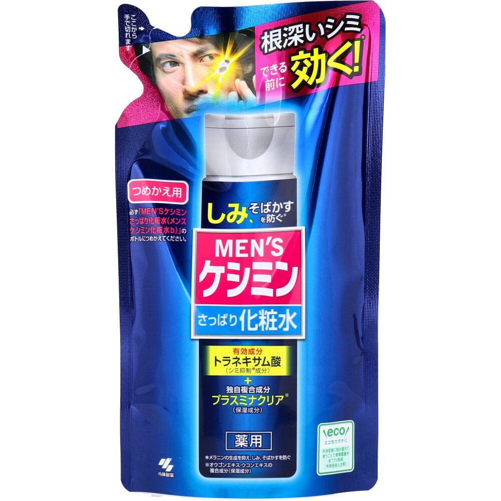 小林製薬　メンズケシミン さっぱり化粧水 詰替用 140mL　1個（ご注文単位1個）【直送品】