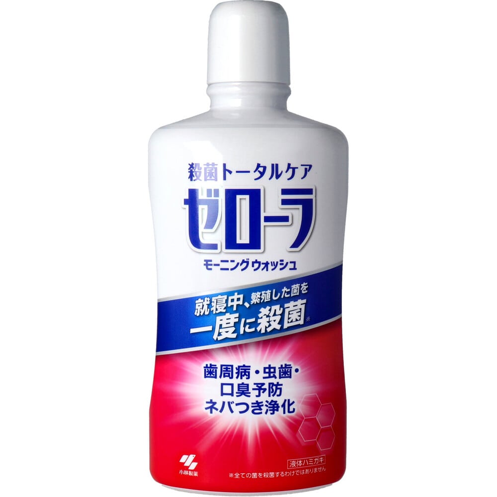 小林製薬　薬用 液体ハミガキ ゼローラ モーニングウォッシュ モーニングメディカルミントの香り450mL　1個（ご注文単位1個）【直送品】