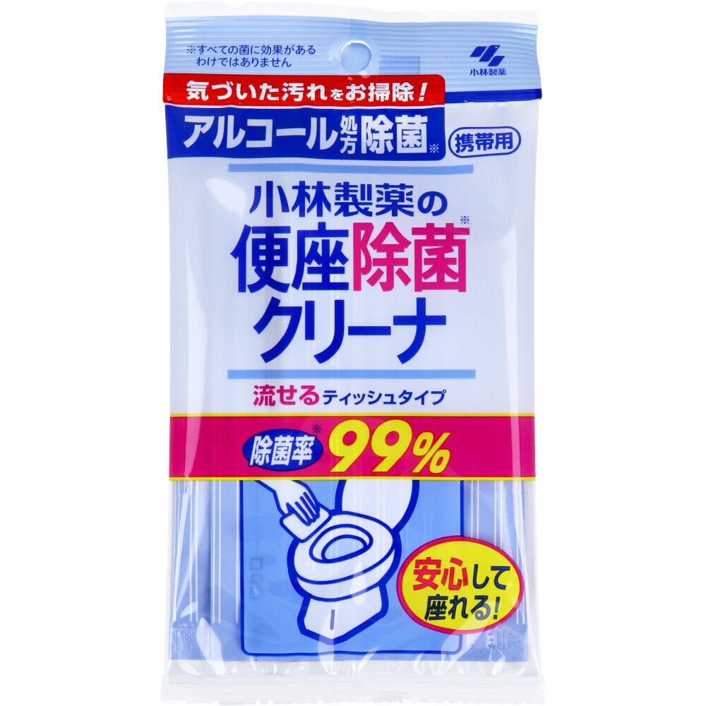 小林製薬　小林製薬の便座除菌クリーナ 流せるティッシュタイプ 携帯用 10枚入　1袋（ご注文単位1袋）【直送品】