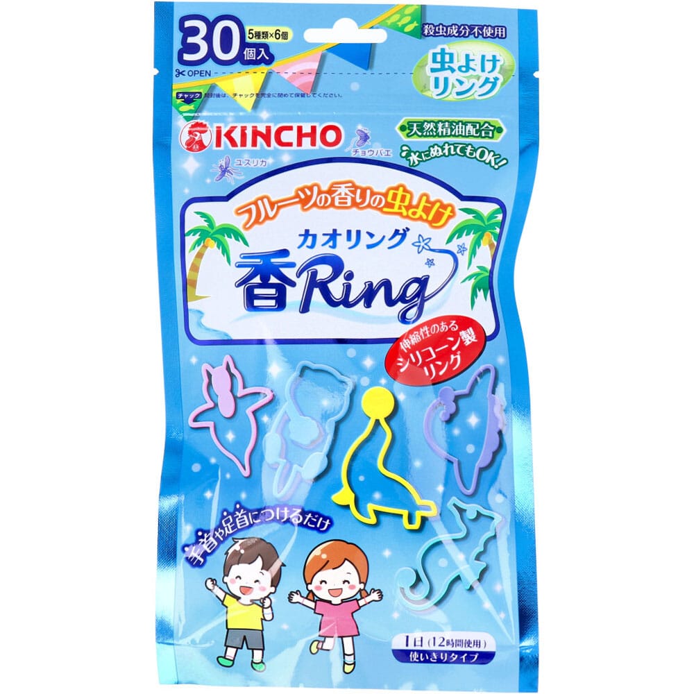 大日本除虫菊(金鳥)　フルーツの香りの虫よけ カオリング 30個入　1パック（ご注文単位1パック）【直送品】