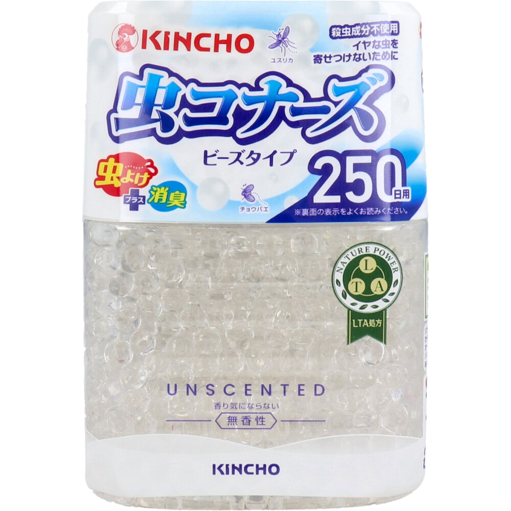 大日本除虫菊　金鳥 虫コナーズ ビーズタイプ 250日用 無香性　1個（ご注文単位1個）【直送品】