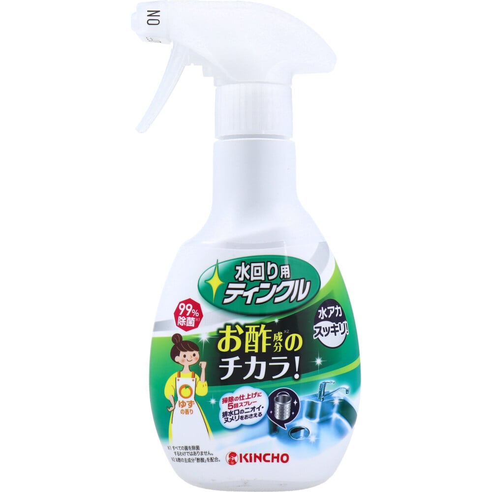 大日本除虫菊　金鳥 水回り用ティンクル 防臭プラス 本体 ゆずの香り 300mL　1個（ご注文単位1個）【直送品】