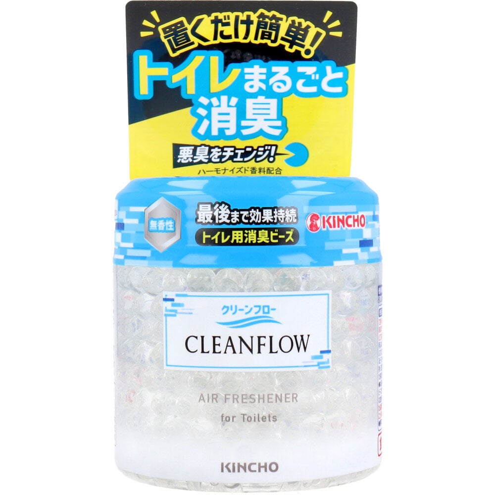 大日本除虫菊(金鳥)　クリーンフロー トイレ用消臭ビーズ 60日 無香性 170g　1個（ご注文単位1個）【直送品】