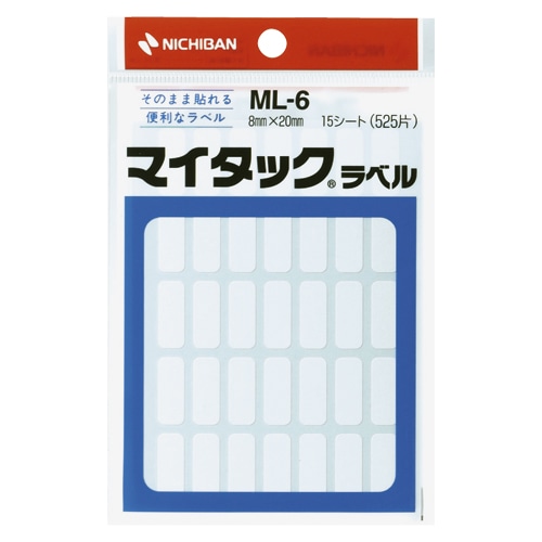 ML-6 マイタックラベル　ML-6　525片 1個 (ご注文単位1個)【直送品】