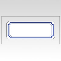 ML-204 ｱｵﾜｸ マイタックラベルラミネート　青枠 1個 (ご注文単位1個)【直送品】