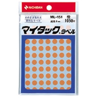 ML-151-13 ｵﾚﾝｼﾞ マイタックラベル　ML-151　橙 1個 (ご注文単位1個)【直送品】