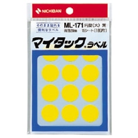 ML-171-2 ｷｲﾛ マイタックラベル　ML-171　黄 1個 (ご注文単位1個)【直送品】