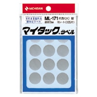 ML-171-10 ｼﾙﾊﾞｰ マイタックラベル　ML-171　銀 1個 (ご注文単位1個)【直送品】