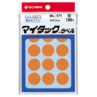 ML-171-13 ｵﾚﾝｼﾞ マイタックラベル　ML-171　橙 1個 (ご注文単位1個)【直送品】