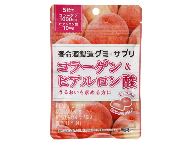 養命酒製造グミXサプリコラーゲン＆ヒアルロン40g※軽（ご注文単位6個）【直送品】