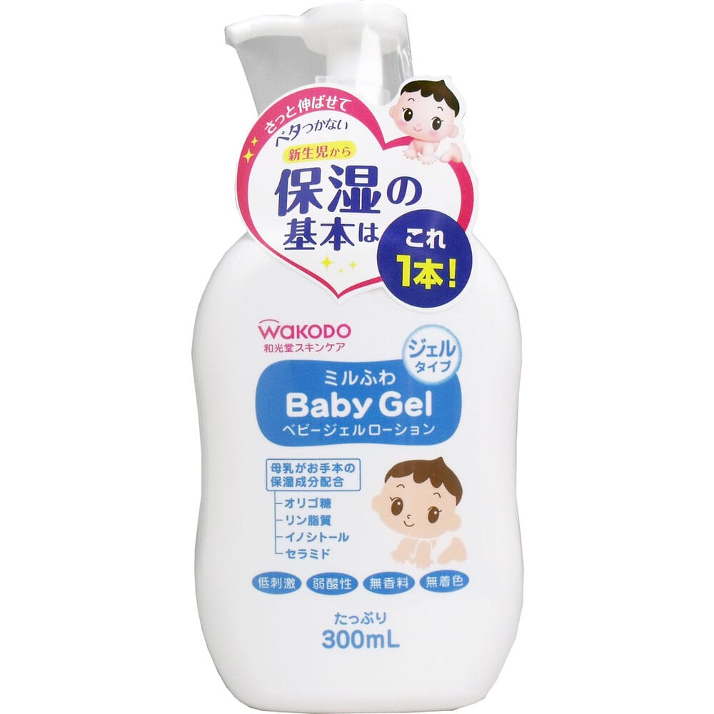 アサヒグループ食品　ミルふわ ベビージェルローション ジェルタイプ ポンプ 300mL　1個（ご注文単位1個）【直送品】