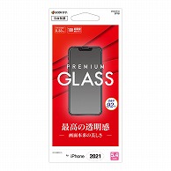 オーム電機 GP3001IP154 15-8715 ラスタバナナ 液晶保護フィルム iPhone13mini ガラスフィルム 高光沢（ご注文単位1袋）【直送品】