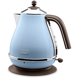 デロンギ　Delonghi 電気ケトル icona VINTAGE(アイコナ・ヴィンテージ) アズーロブルー KBOV1200J-AZ ［1.0L］ 1個（ご注文単位1個）【直送品】