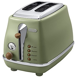 デロンギ　Delonghi ポップアップトースター CTOV2003J オリーブグリーン ［2枚］ 1個（ご注文単位1個）【直送品】