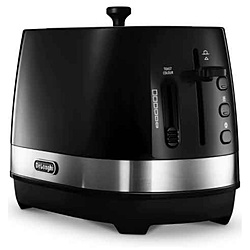 デロンギ　Delonghi ポップアップトースター ACTIVE SERIES(アクティブシリーズ） インテンスブラック CTLA2003J ［2枚］ 1個（ご注文単位1個）【直送品】