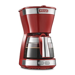 デロンギ　Delonghi ドリップコーヒーメーカー アクティブ シリーズ パッションレッド ICM12011J-R ［ミルなし］ 1個（ご注文単位1個）【直送品】