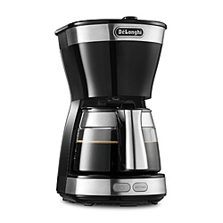 デロンギ　Delonghi ドリップコーヒーメーカー アクティブ シリーズ インテンスブラック ICM12011J-BK ［ミルなし］ 1個（ご注文単位1個）【直送品】