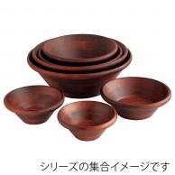 ヤマコー 天然木サラダボウル・こげ茶　φ14cm  32021 1個（ご注文単位1個）【直送品】