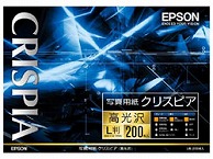 エプソン 写真用紙クリスピア 高光沢 （L判・200枚）　KL200SCKR KL200SCKR KL200SCKR 1個（ご注文単位1個）【直送品】