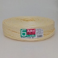 宮島化学工業 PPロープ　スカイ溶着ロープ 6mm×200m　ベージュ BS061C 1巻（ご注文単位5巻）【直送品】