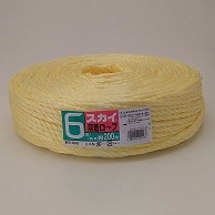 宮島化学工業 PPロープ　スカイ溶着ロープ 6mm×200m　黄 BS060Y 1巻（ご注文単位5巻）【直送品】